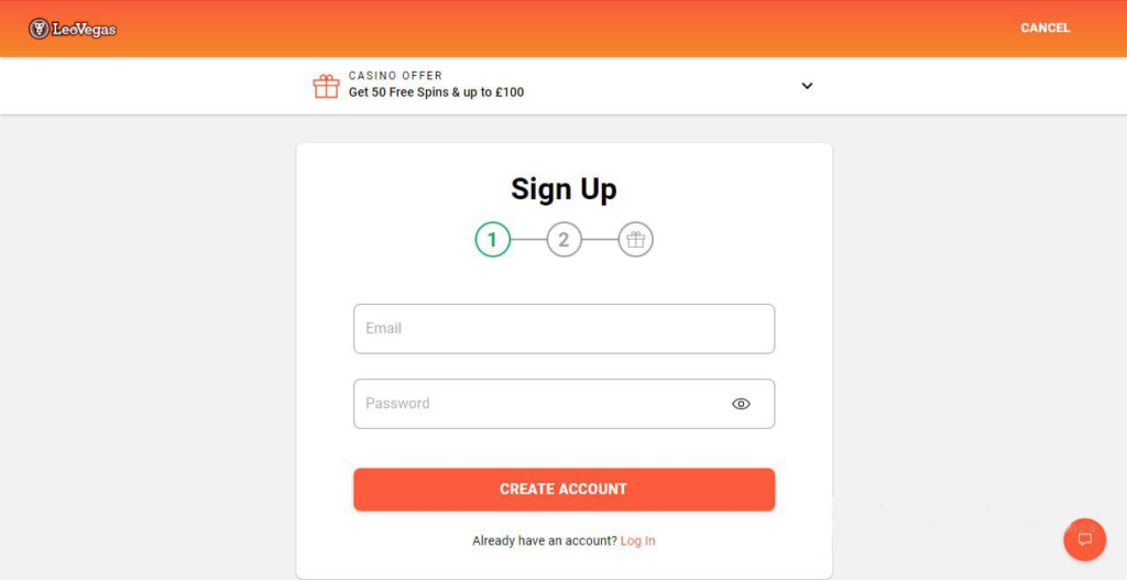 LeoVegas Sign-Up